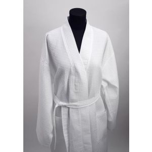 Vohvelikudottu kylpytakki Kim